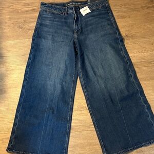 American Eagle Outfitters Dark Blue Flare Jeans